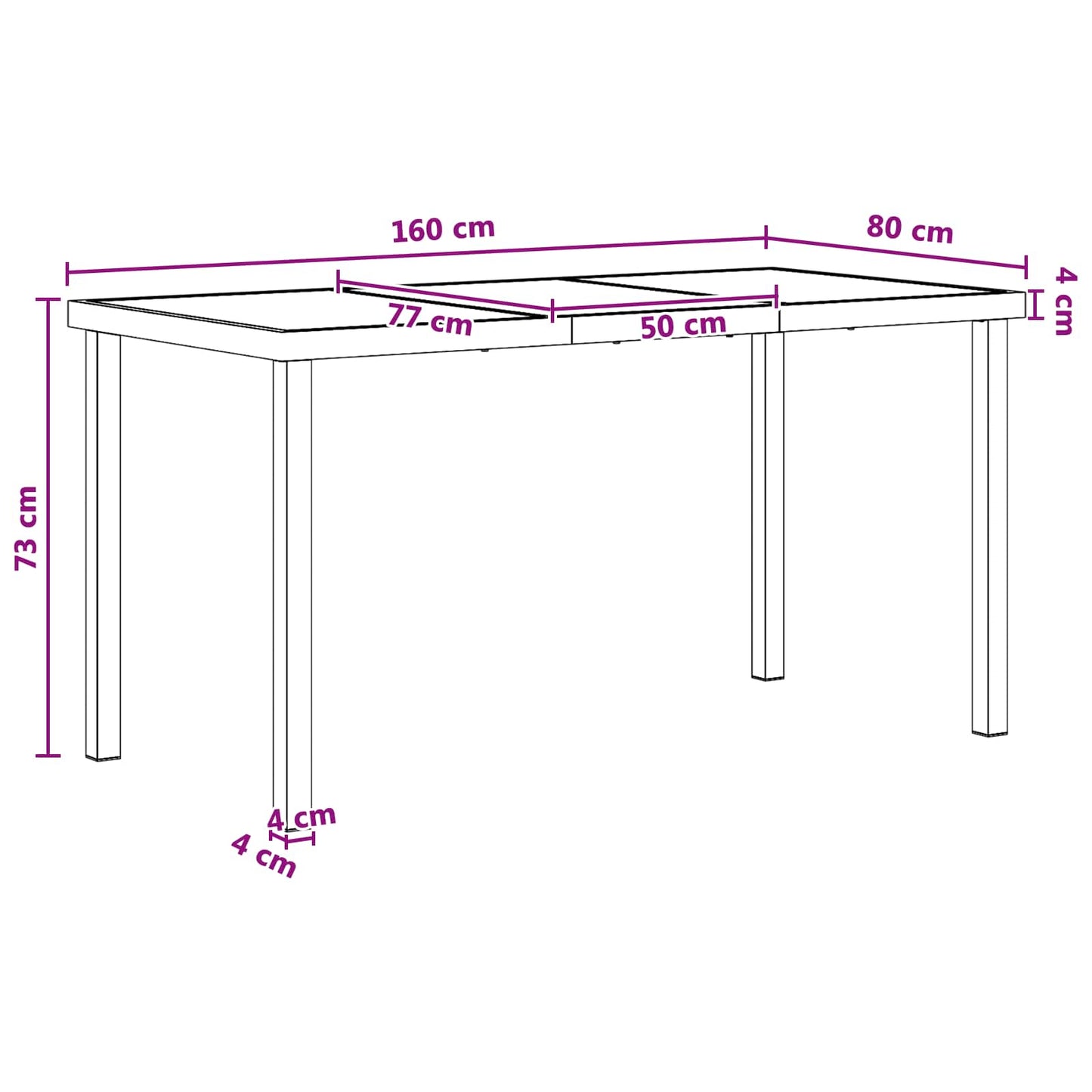 Set da Pranzo per Giardino 9 pcs Nero e antracite | homemem39