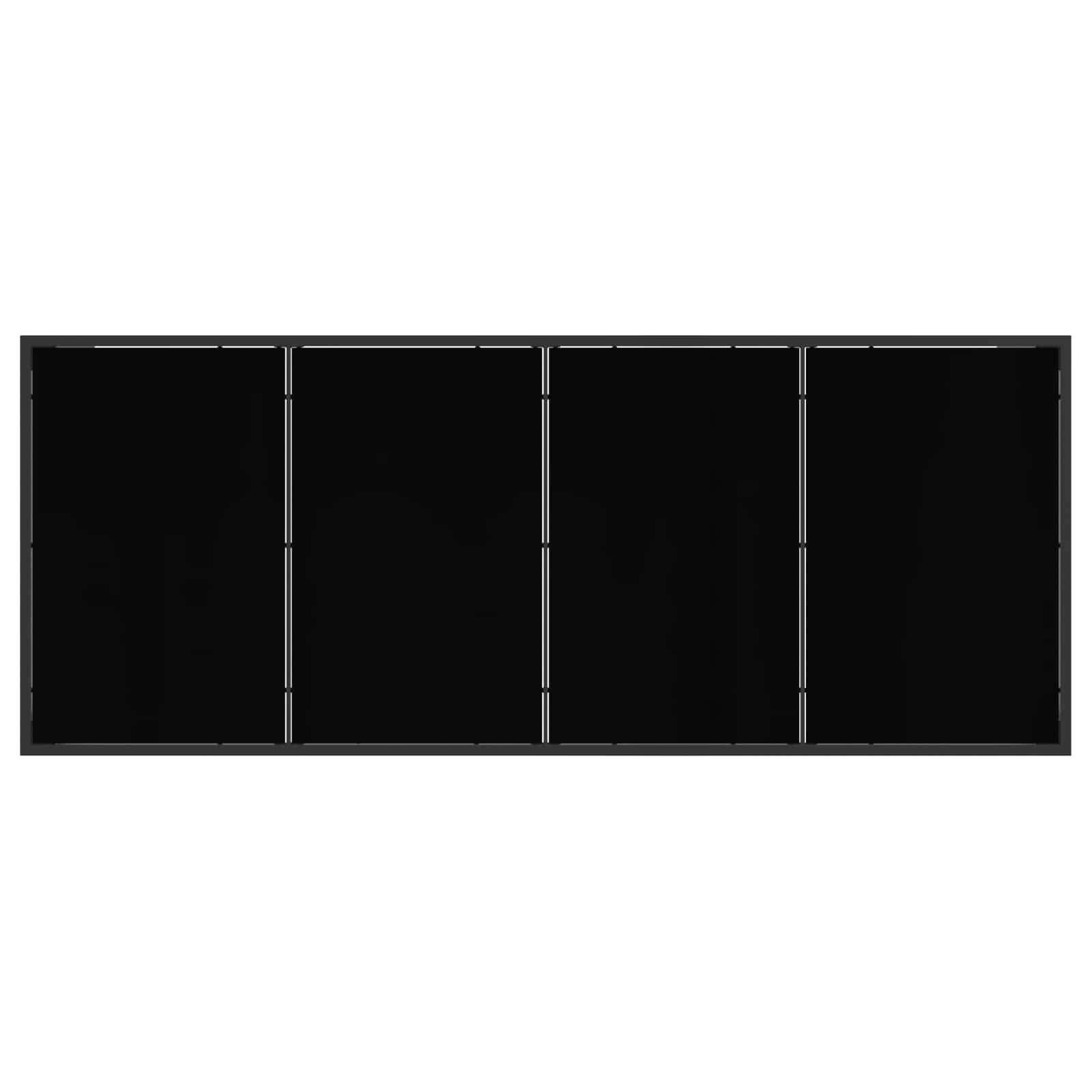 Set da Pranzo per Giardino 9 pcs Nero e antracite | homemem39