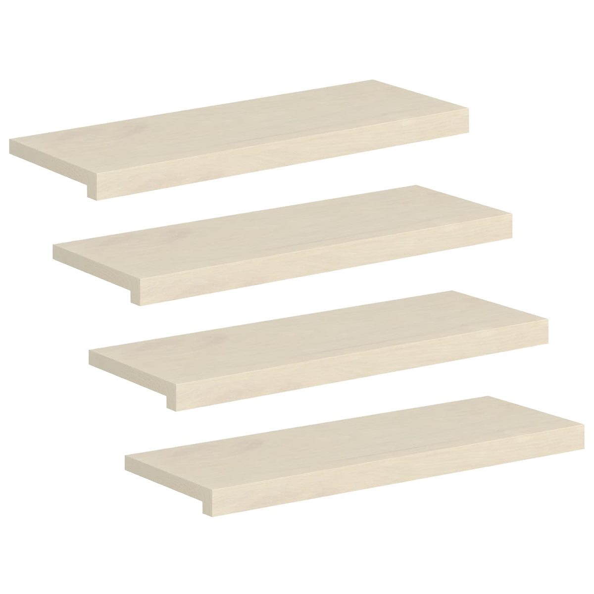 Gradini per Scale 4 pz 70 x 25 x 2 cm Bianco | homemem39