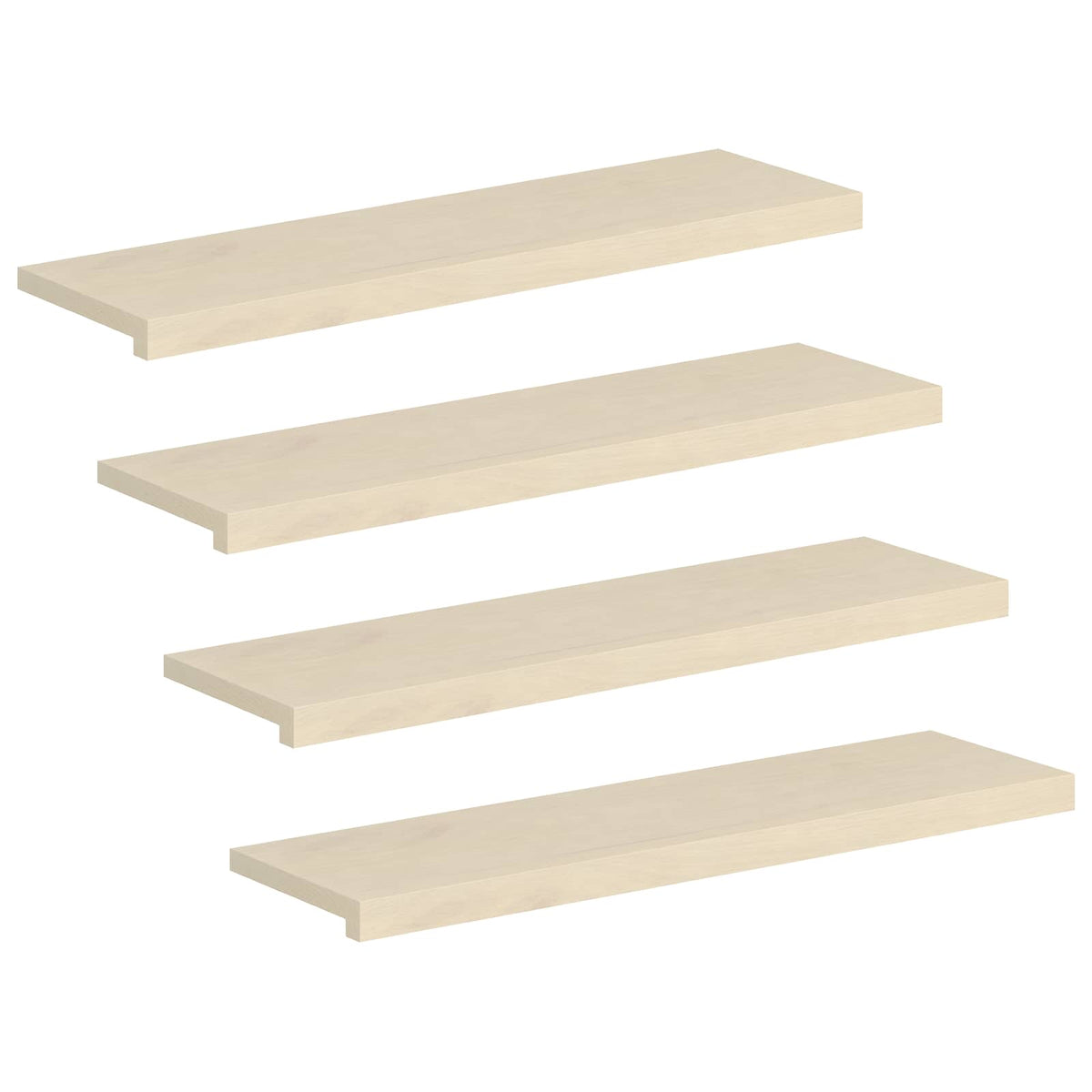 Gradini per Scale 4 pz 90 x 25 x 2 cm Bianco | homemem39