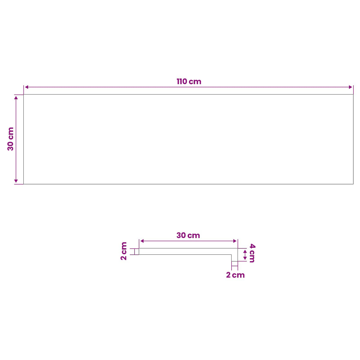 Gradini per Scale 4 pz 110 x 30 x 2 cm Marrone Scuro | homemem39