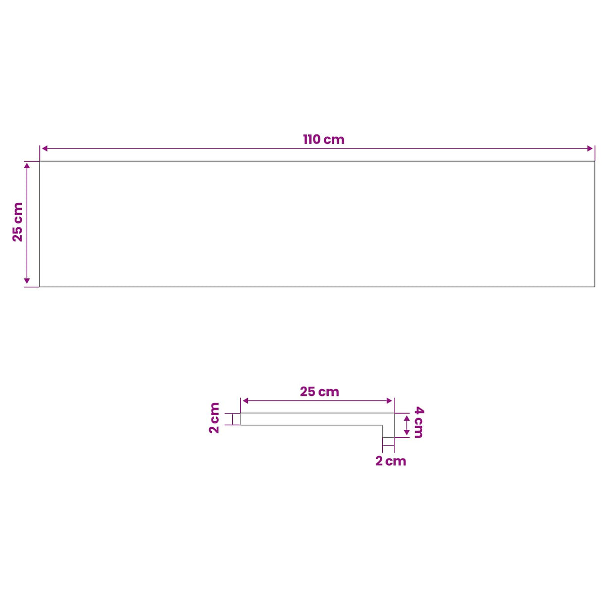 Gradini per Scale 8 pz 110 x 25 x 2 cm Marrone | homemem39