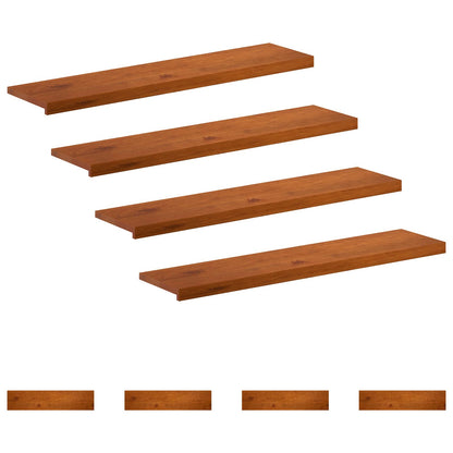 Gradini per Scale 8 pz 110 x 30 x 2 cm Marrone | homemem39
