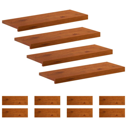Gradini per Scale 12 pz 80 x 30 x 2 cm Marrone