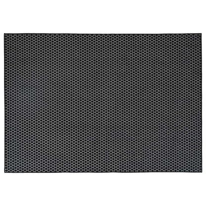 Tappeto ORIZ Motivo a rete nero 240 x 340 cm 100% Poliestere | homemem39