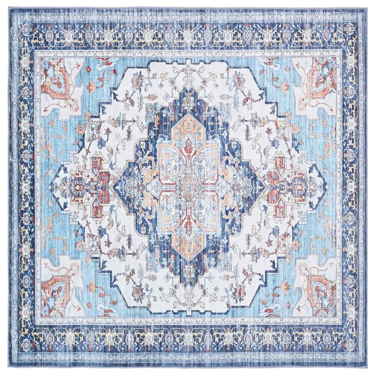 Tappeto ORIZ Multicolore 160 x 160 cm 100% Poliestere | homemem39