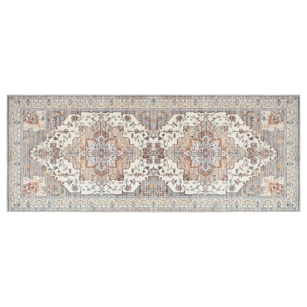 Tappeto ORIZ Marrone 80 x 200 cm 100% Poliestere | homemem39