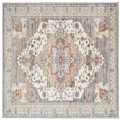 Tappeto ORIZ Marrone 160 x 160 cm 100% Poliestere