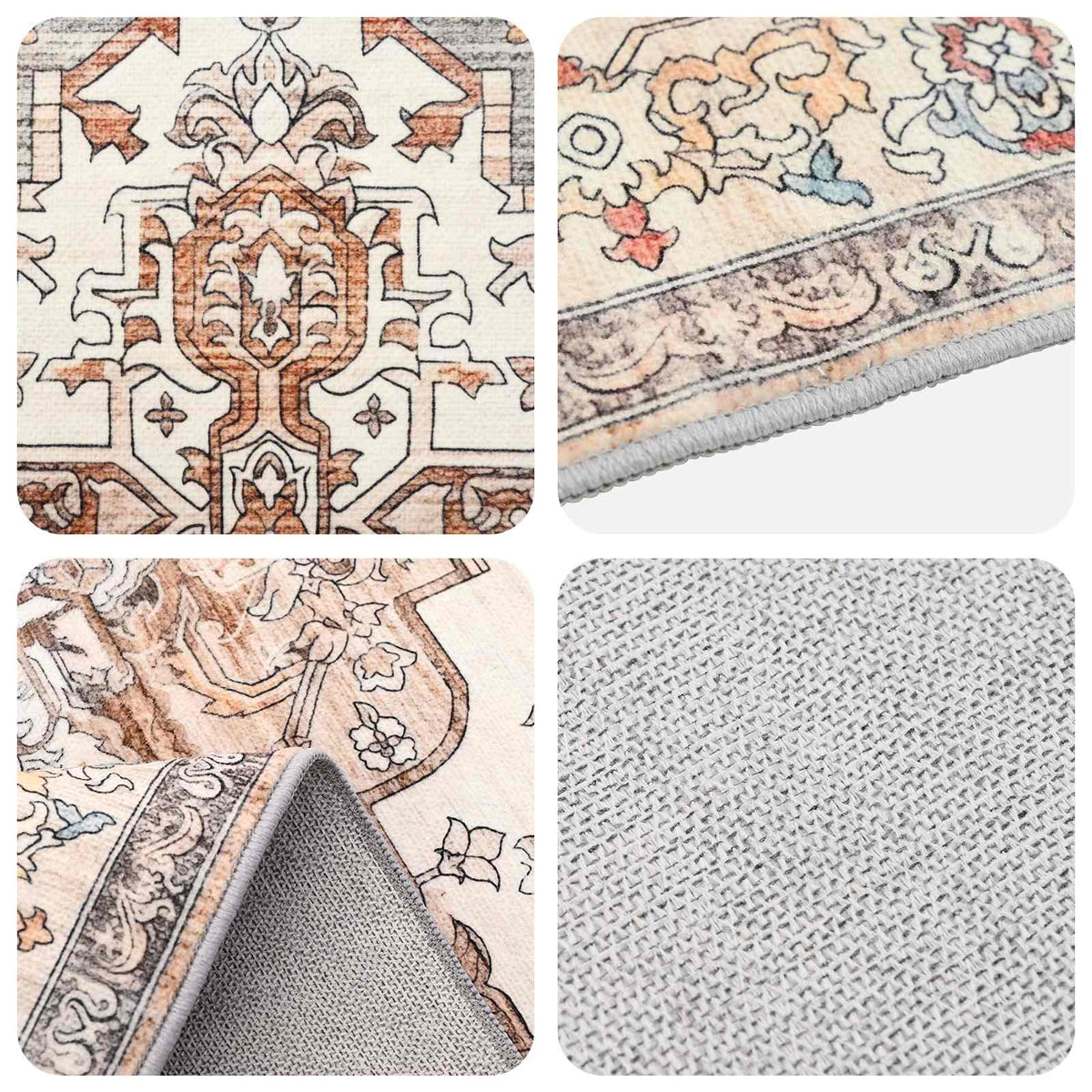 Tappeto ORIZ Marrone 240 x 240 cm 100% Poliestere | homemem39