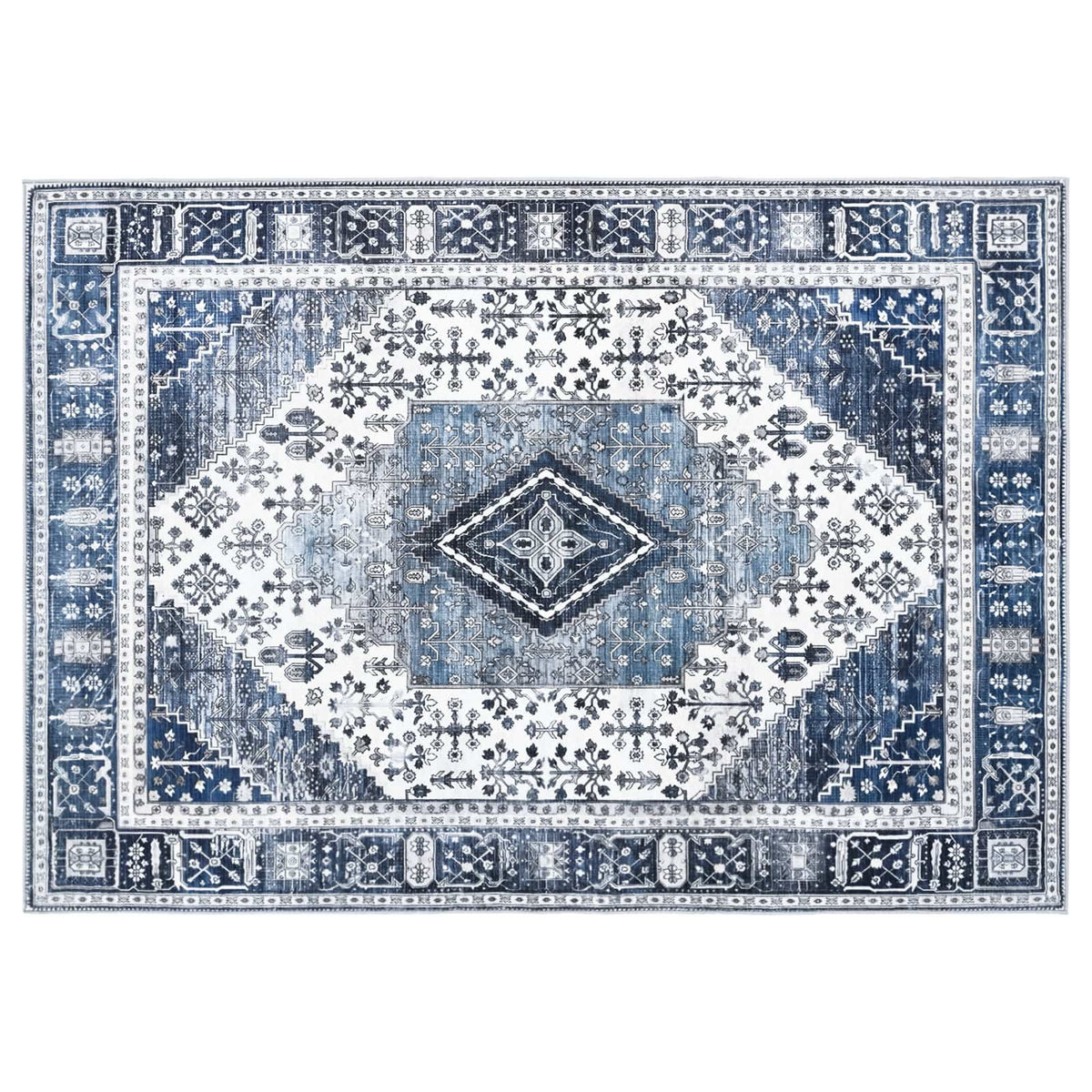 Tappeto ORIZ Blu Scuro 240 x 340 cm 100% Poliestere | homemem39