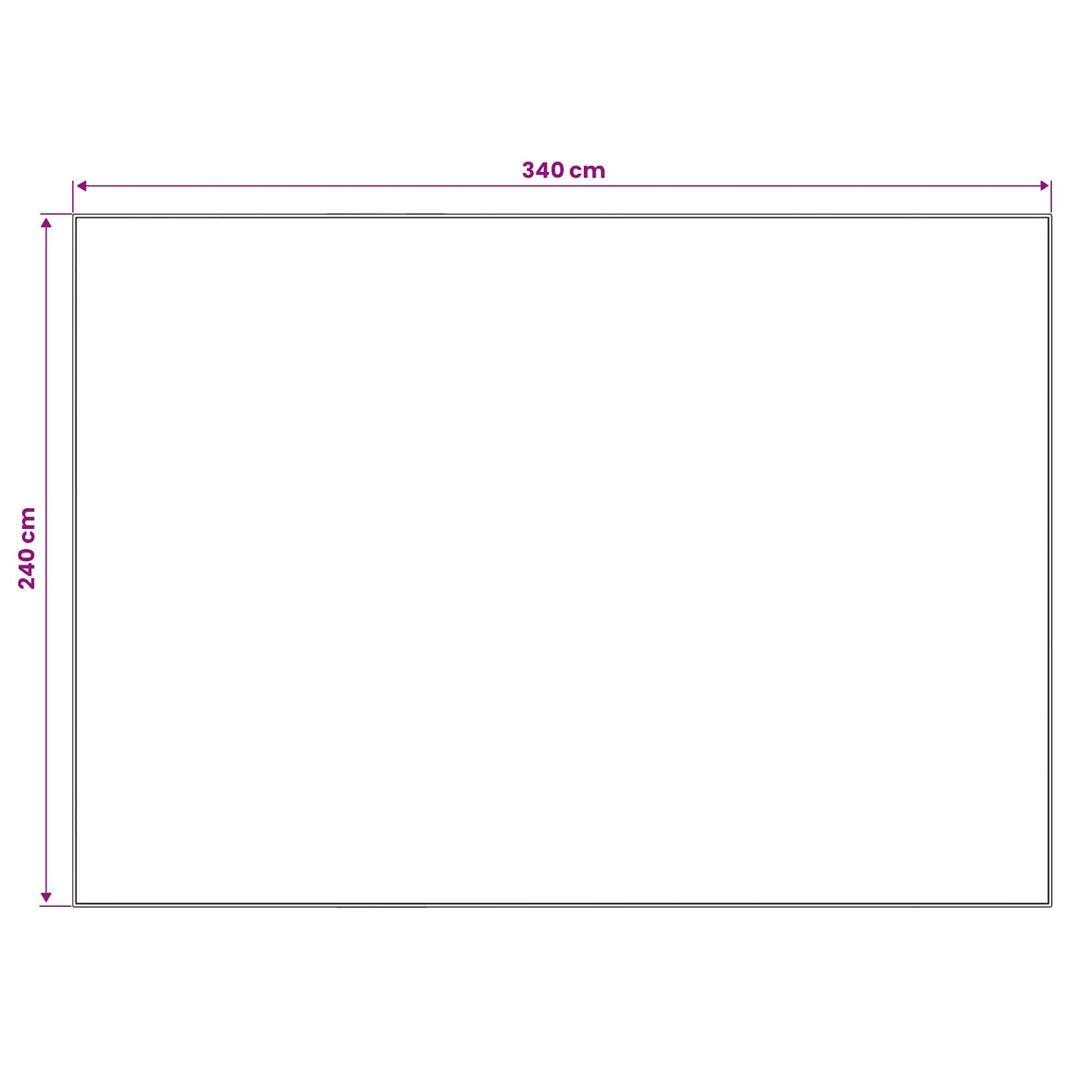 Tappeto ORIZ Blu Scuro 240 x 340 cm 100% Poliestere | homemem39