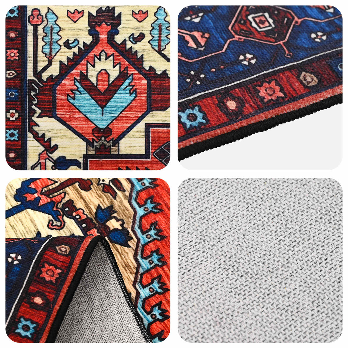 Tappeto ORIZ Rosso 80 x 150 cm 100% Poliestere | homemem39