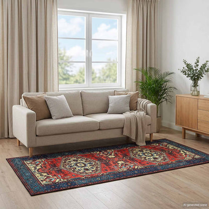 Tappeto ORIZ Rosso 80 x 200 cm 100% Poliestere