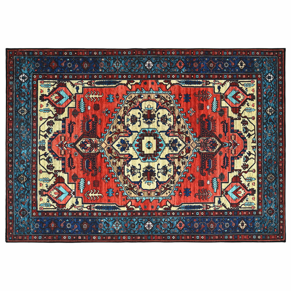 Tappeto ORIZ Rosso 240 x 340 cm 100% Poliestere | homemem39
