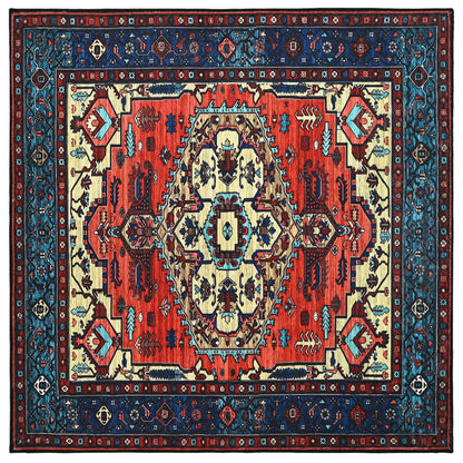 Tappeto ORIZ Rosso 200 x 200 cm 100% Poliestere | homemem39