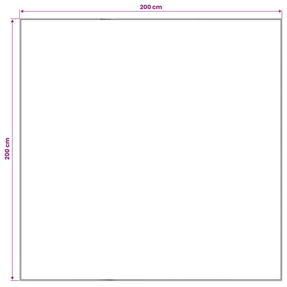 Tappeto ORIZ Rosso 200 x 200 cm 100% Poliestere | homemem39