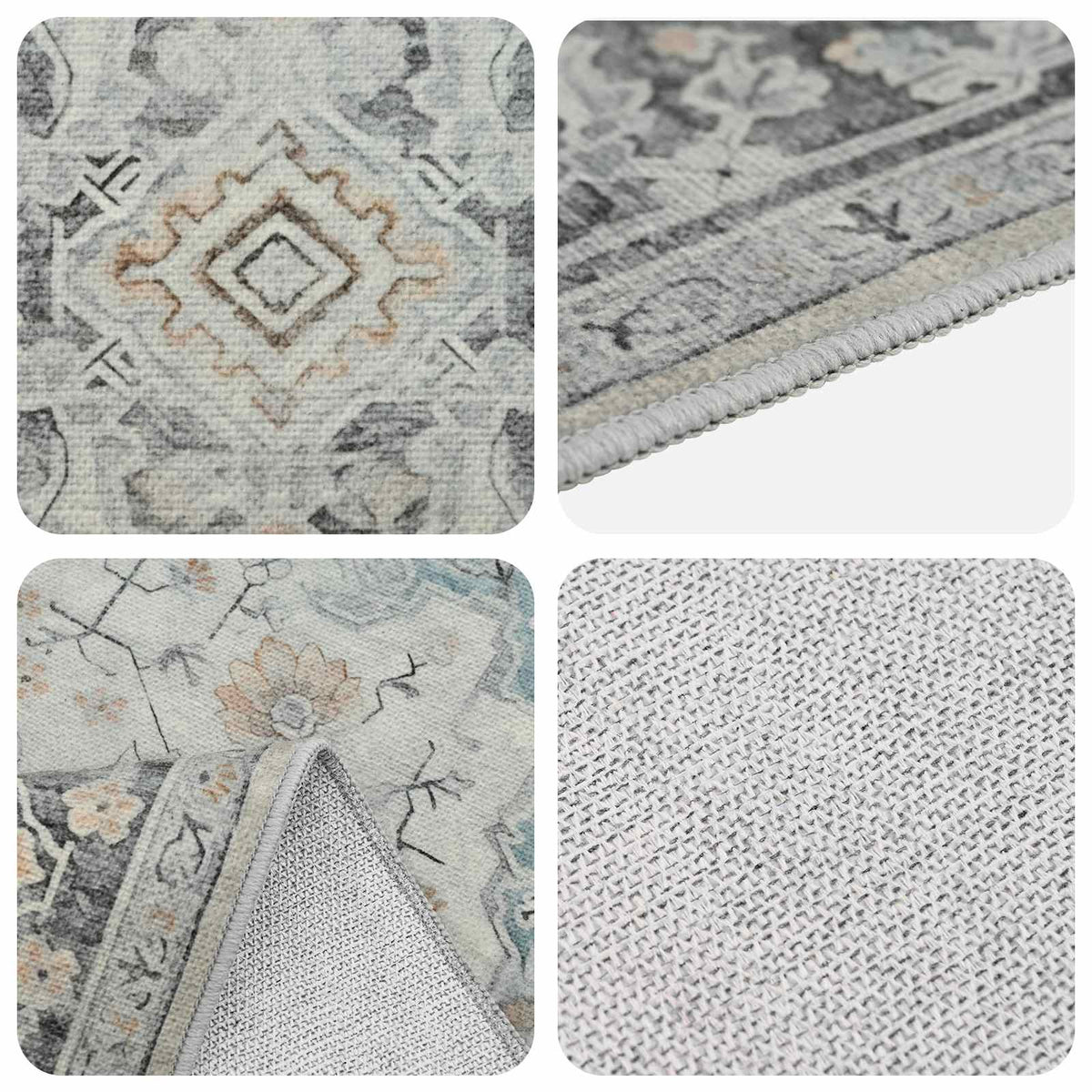 Tappeto ORIZ Crema 80 x 150 cm 100% Poliestere | homemem39