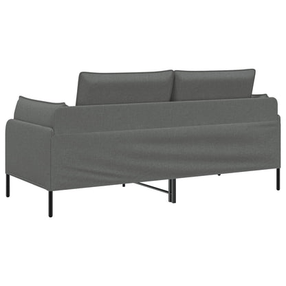 Divano a 2 Posti Grigio Scuro 188 x 81 x 89 cm Tessuto | homemem39