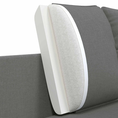 Divano a 2 Posti Grigio Scuro 188 x 81 x 89 cm Tessuto | homemem39