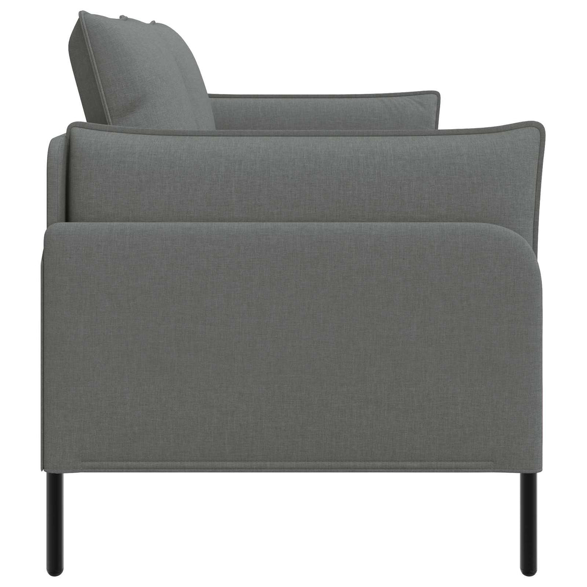 Divano a 2 Posti Grigio Scuro 188 x 81 x 89 cm Tessuto | homemem39
