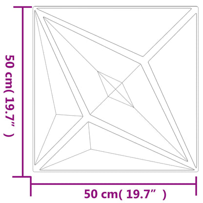 Pannelli da parete 48 pcs Stella nera 50 x 50 cm Schiuma XPS | homemem39