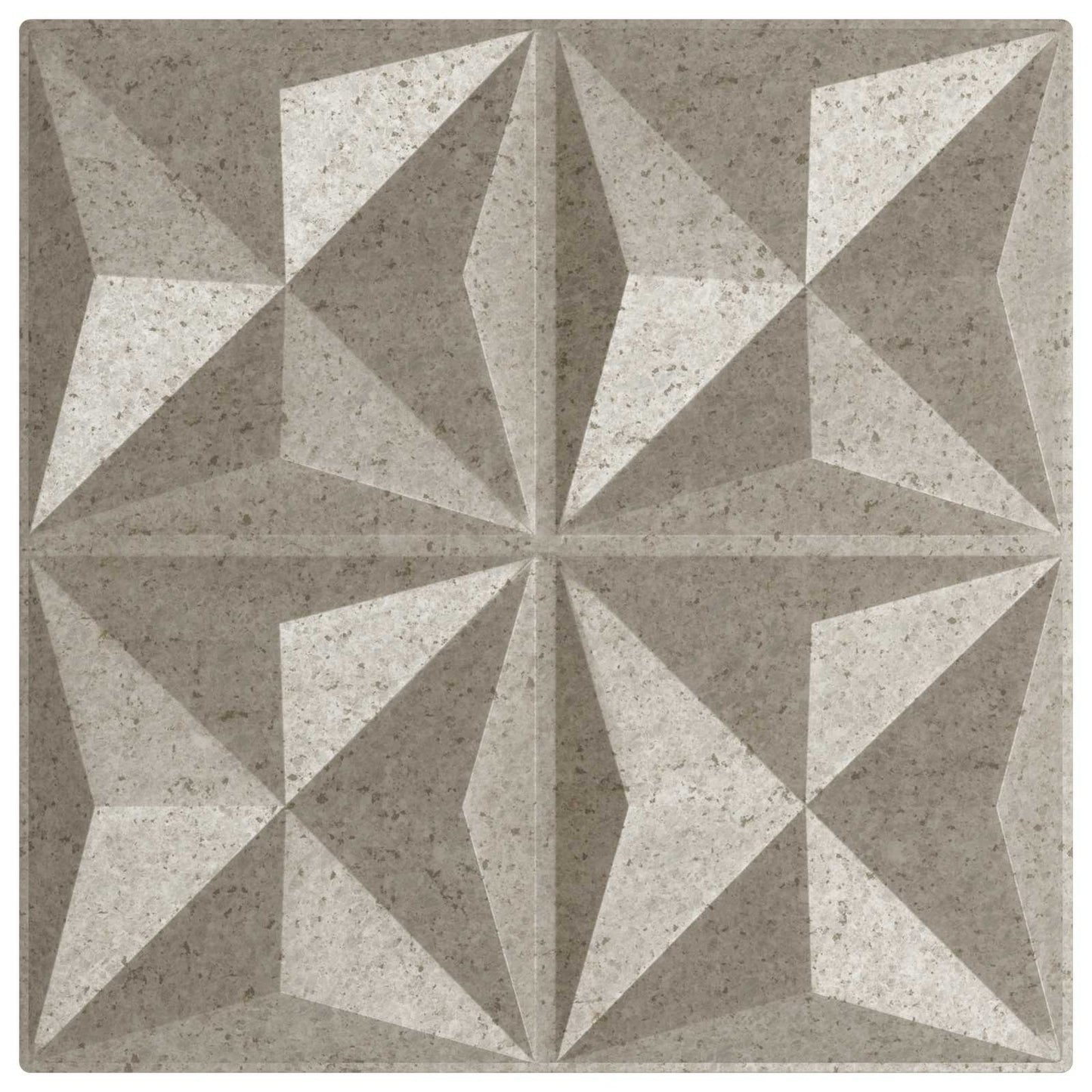 Pannelli da parete 48 pcs Beton origami 50 x 50 cm Schiuma XPS | homemem39
