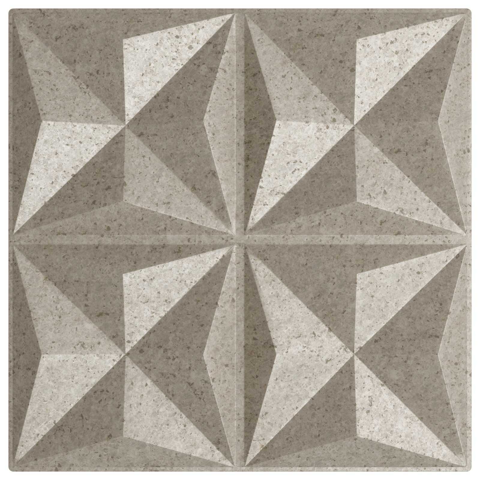 Pannelli da parete 48 pcs Beton origami 50 x 50 cm Schiuma XPS | homemem39