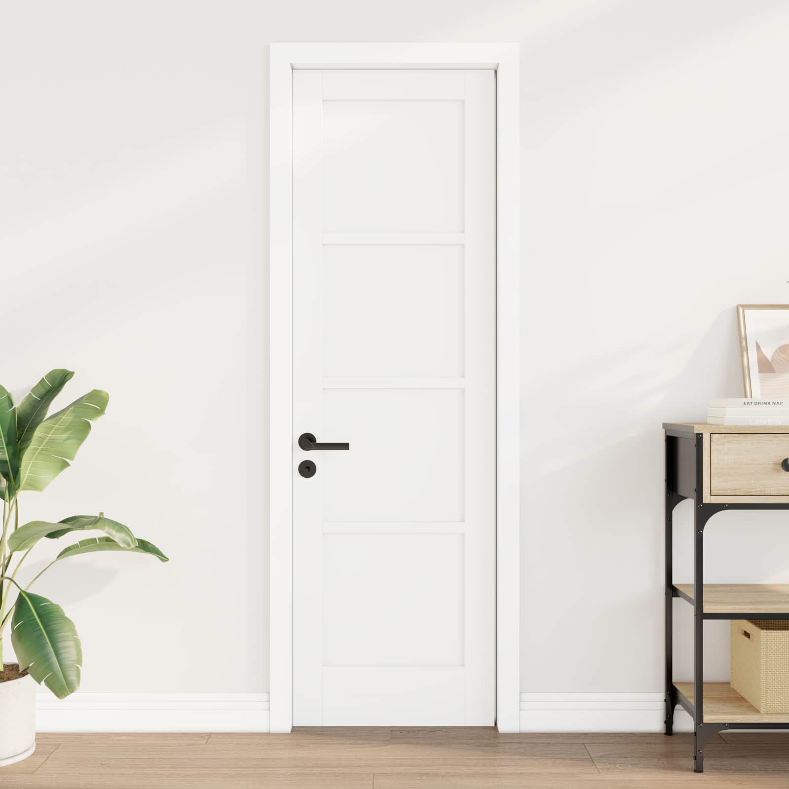 Porta Interna Bianco 61 x 198,5 cm Legno compensato | homemem39
