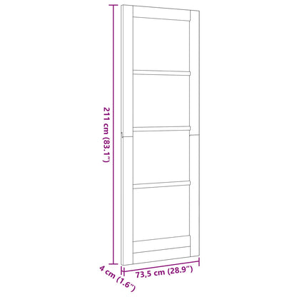 Porta Interna Bianco 73,5 x 211 cm Legno compensato | homemem39