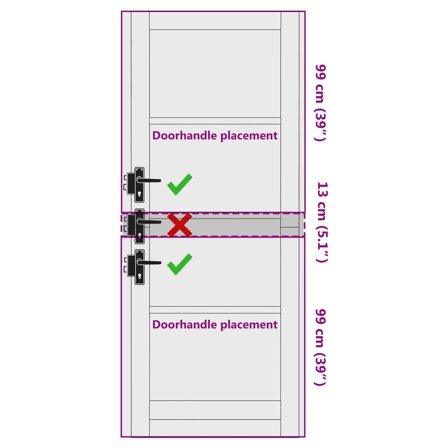 Porta Interna Bianco 83 x 211 cm Legno compensato | homemem39