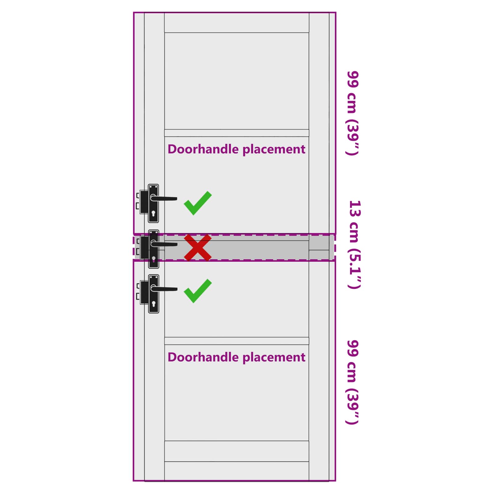 Porta Interna Bianco 83 x 211 cm Legno compensato | homemem39