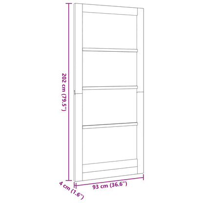 Porta Interna Naturale 93 x 202 cm Legno compensato | homemem39
