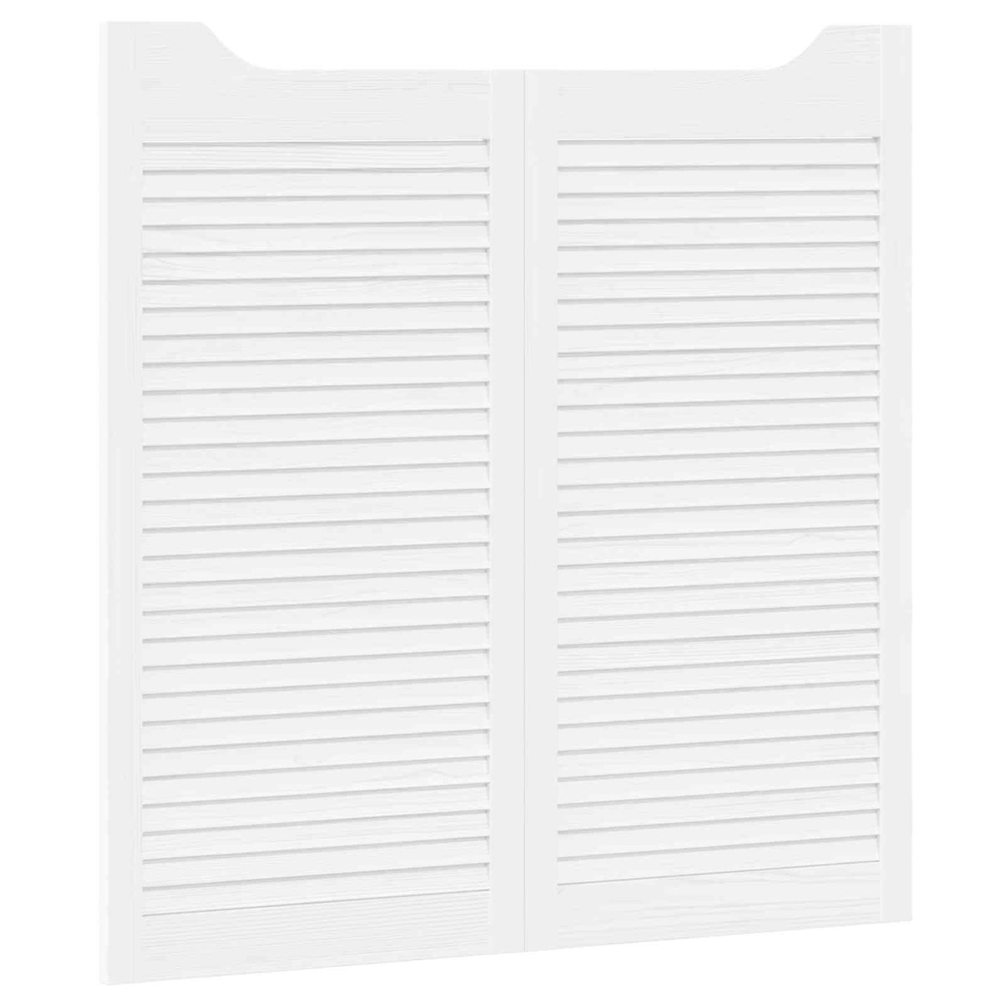 Porte Swing 2 pcs Bianco Legno Massello di Pino | homemem39
