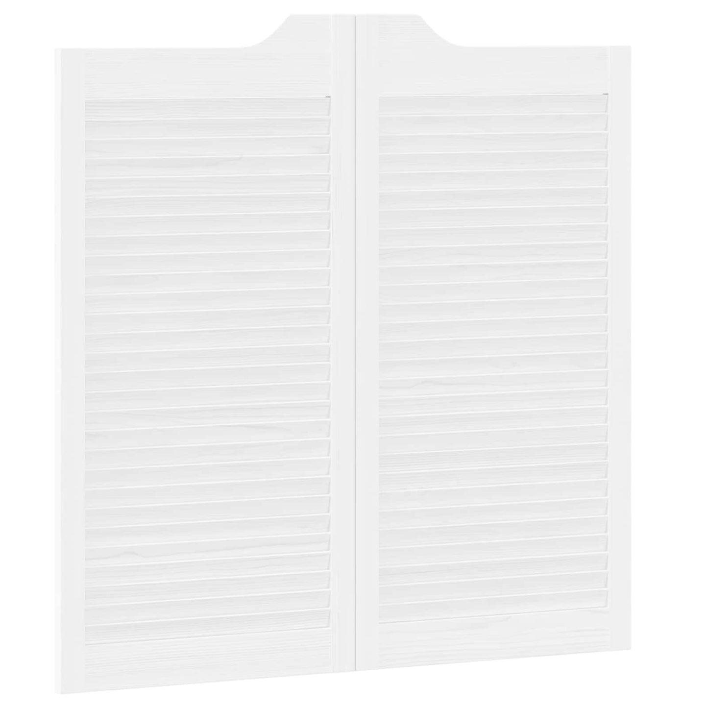 Porte Swing 2 pcs Bianco Legno Massello di Pino | homemem39