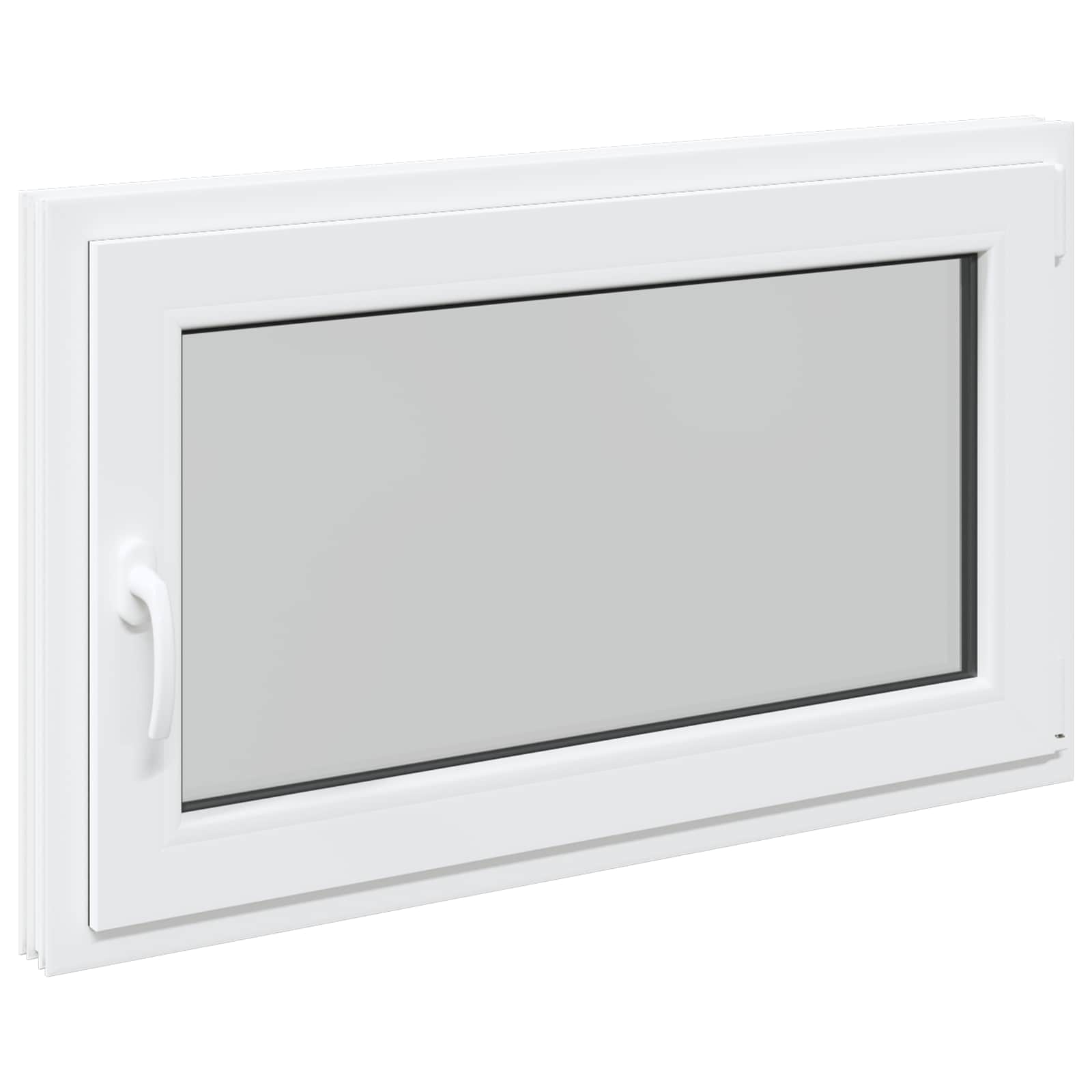 Finestra per Soffitta RISOR 100 x 60 cm PVC e Vetro Bianco | homemem39