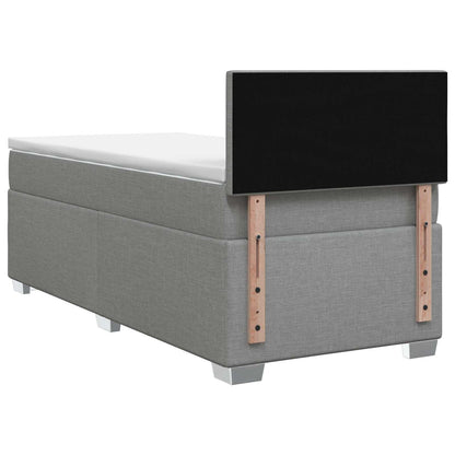 Letto box spring con materasso Grigio Chiaro 90 x 200 cm | homemem39