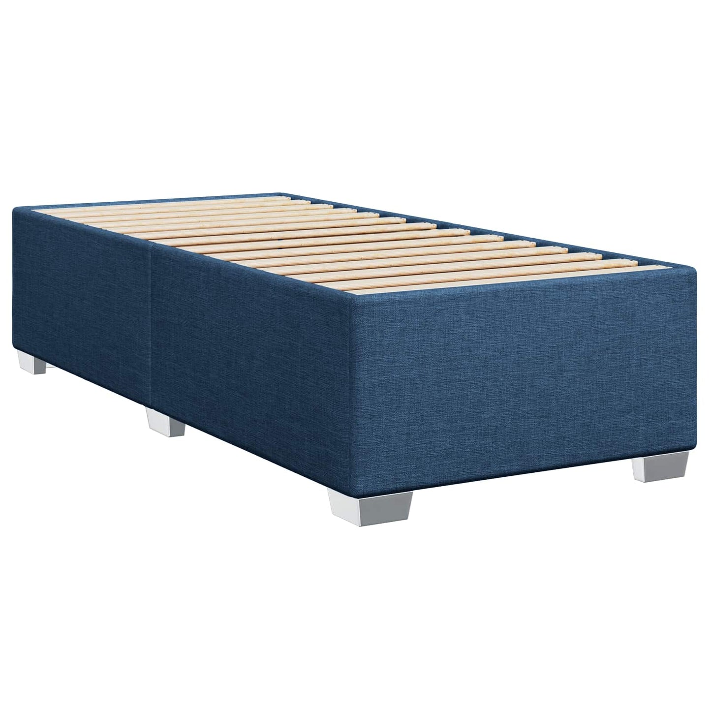 Letto box spring con materasso Blu 100 x 200 cm Tessuto | homemem39