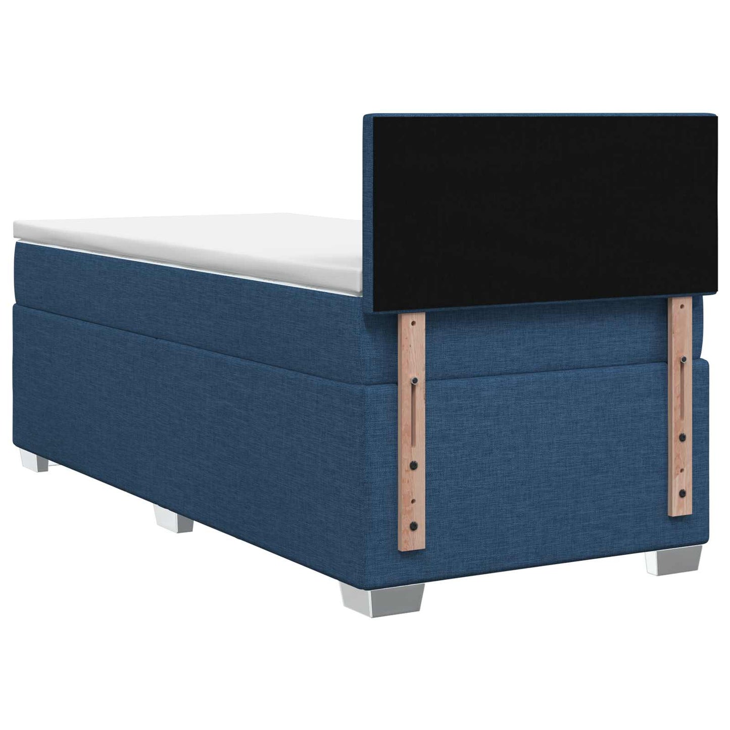 Letto box spring con materasso Blu 100 x 200 cm Tessuto | homemem39
