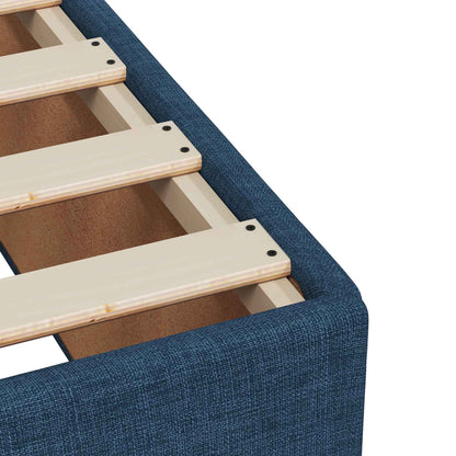 Letto box spring con materasso Blu 120 x 190 cm Tessuto