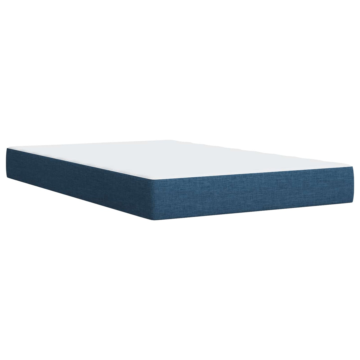 Letto box spring con materasso Blu 120 x 190 cm Tessuto