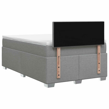 Letto box spring con materasso Grigio Chiaro 120 x 190 cm | homemem39
