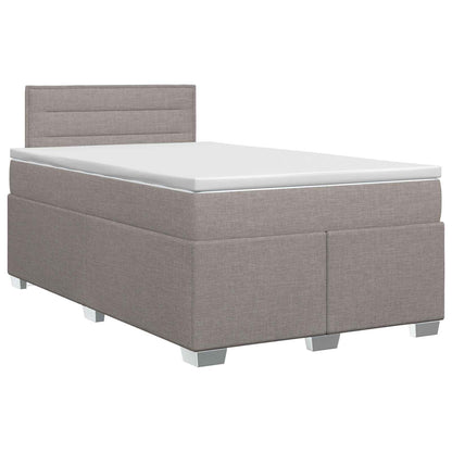 Letto box spring con materasso Tortora 120 x 200 cm Tessuto | homemem39
