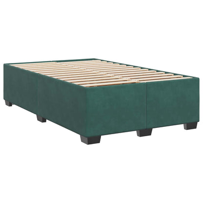 Letto box spring con materasso Verde Scuro 120 x 200 cm Velluto | homemem39