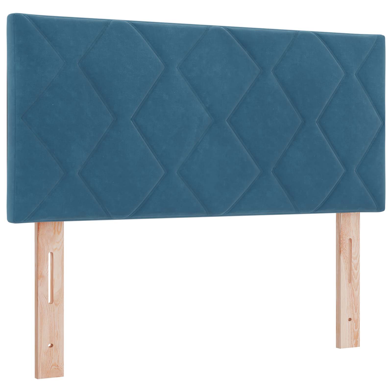 Letto box spring con materasso Blu Scuro 120 x 200 cm Velluto | homemem39