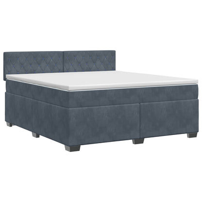 Letto box spring con materasso Grigio Scuro 160 x 200 cm | homemem39