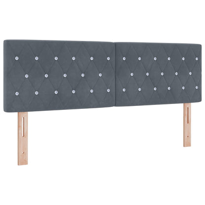 Letto box spring con materasso Grigio Scuro 160 x 200 cm | homemem39