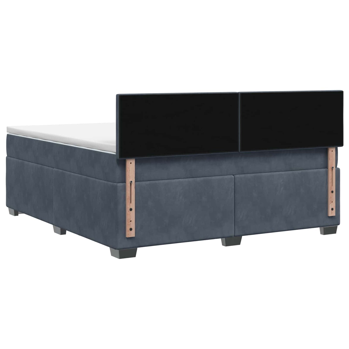 Letto box spring con materasso Grigio Scuro 160 x 200 cm | homemem39