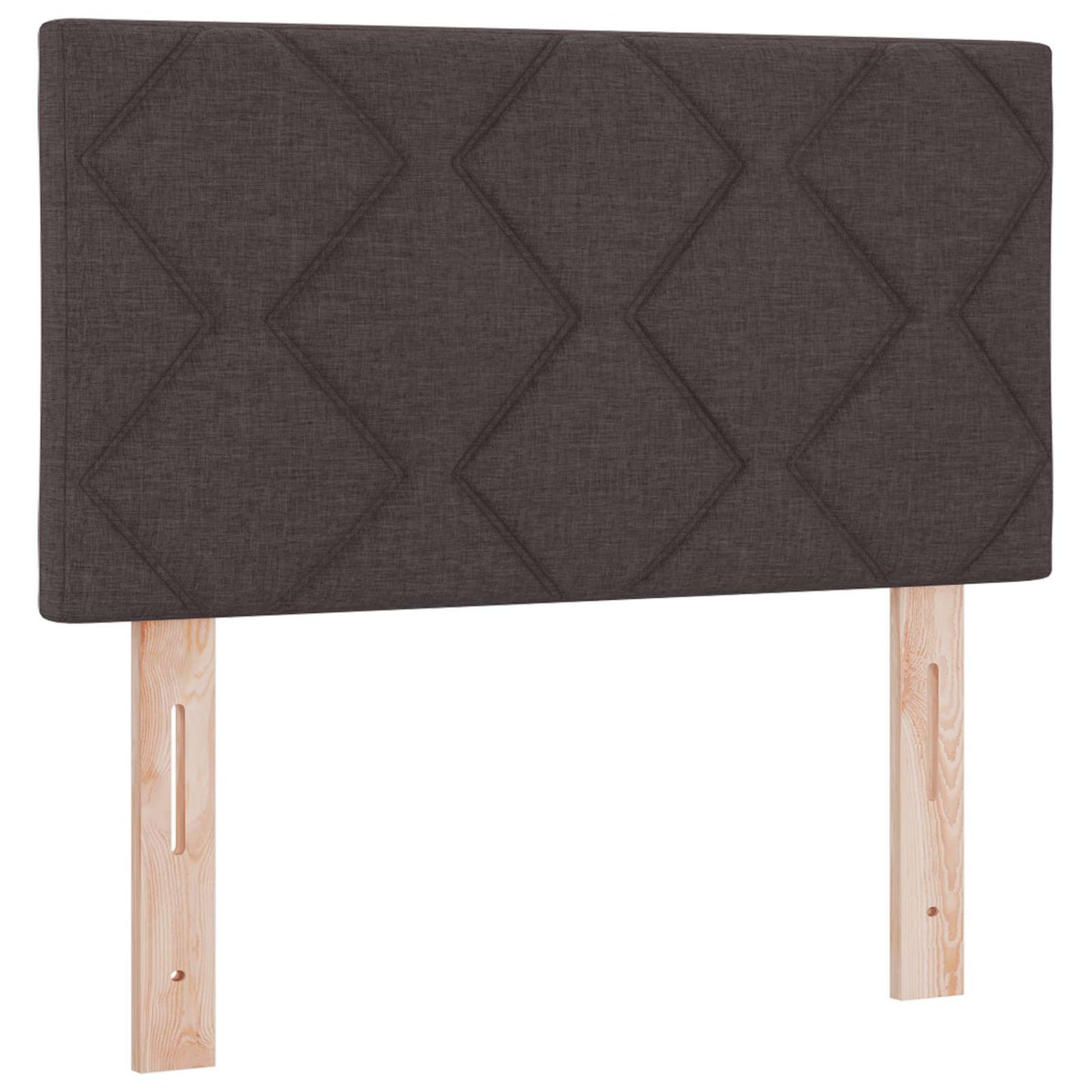 Letto box spring con materasso Marrone Scuro 80 x 200 cm