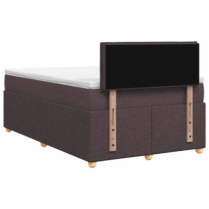 Letto box spring con materasso Marrone Scuro 120 x 190 cm | homemem39