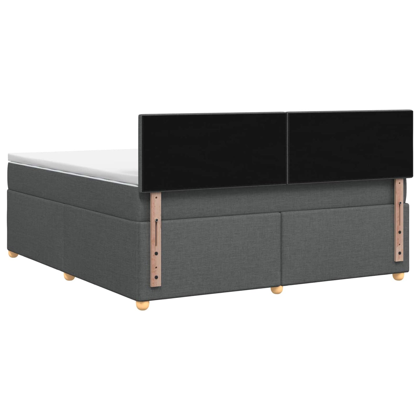 Letto box spring con materasso Grigio Scuro 160 x 200 cm | homemem39